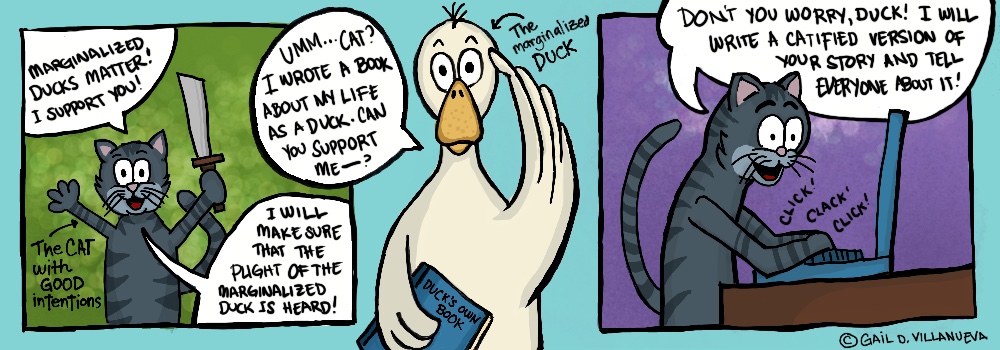The Duck and The Cat discussing #ownvoices